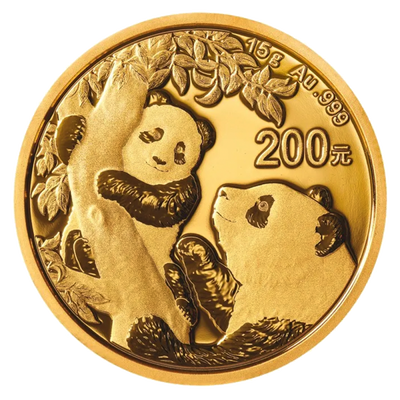 Zlatnik Panda 15 g 2024